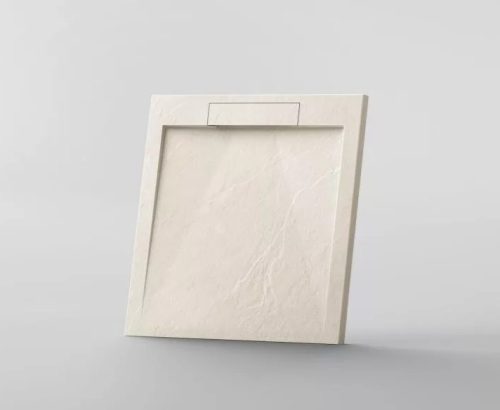 Zuhanytálca, Arezzo design Stone pala hatású, öntött márvány zuhanytálca,bézs 120x90 AR-DYT099LBG