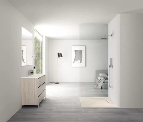 Zuhanytálca, Arezzo design Stone pala hatású, öntött márvány zuhanytálca,bézs 120x90 AR-DYT099LBG