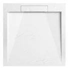 Zuhanytálca, Arezzo design Stone pala hatású, öntött márvány zuhanytálca,fehér 120x90 AR-DYT099LW