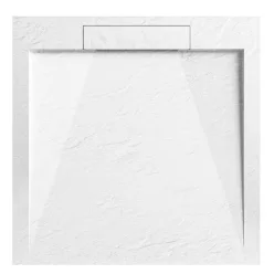   Zuhanytálca, Arezzo design Stone pala hatású, öntött márvány zuhanytálca,fehér 120x90 AR-DYT099LW