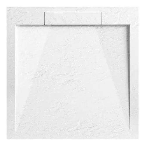 Zuhanytálca, Arezzo design Stone pala hatású, öntött márvány zuhanytálca,fehér 120x90 AR-DYT099LW