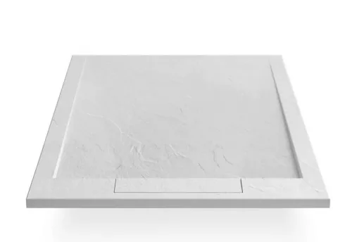 Zuhanytálca, Arezzo design Stone pala hatású, öntött márvány zuhanytálca,fehér 120x90 AR-DYT099LW