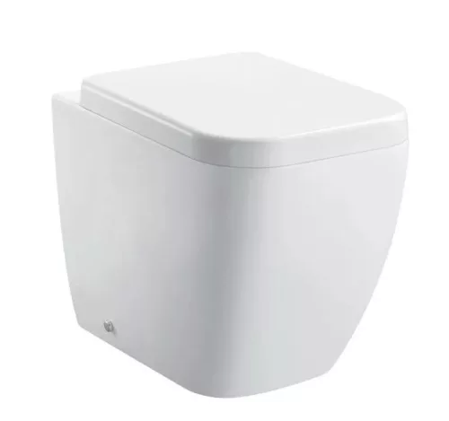 WC, Arezzo design Ohio álló, perem nélküli wc, alsó/hátsó kifolyású AR-205R