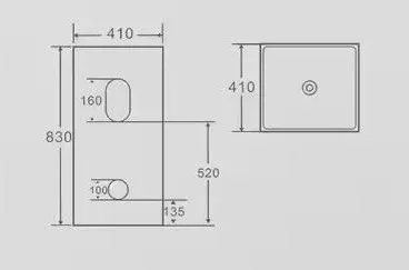 Mosdó, Arezzo design Fontana álló mosdó AR-M9015A