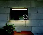 Fürdőszoba tükör, Arezzo design LED okos tükör világító polc+kozmetikai tükör 100x80cm AR-10080KT