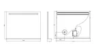 Fürdőszoba tükör, Arezzo design LED okos tükör világító polc+kozmetikai tükör 100x80cm AR-10080KT