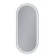 Fürdőszoba tükör, Arezzo design LED ovális, okos tükör, 40x90 cm fekete AR-3056BL