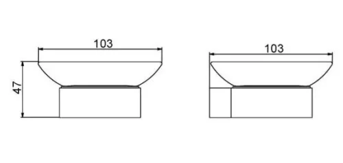 Szappantartó, Arezzo design Mono szappantartó, szálcsiszolt arany AR-120021BG
