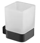 Pohártartó, Arezzo design Mono üveg pohár tartó, fekete AR-120131B