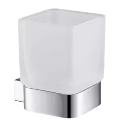   Pohártartó, Arezzo design Mono üveg pohár tartó, króm AR-120131C