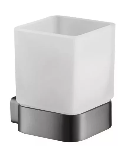 Pohártartó, Arezzo design Mono üveg pohár tartó, gun metal AR-120131GM
