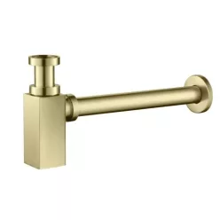   Mosdószifon, Arezzo design Square mosdószifon, szálcsiszolt arany AR-244G
