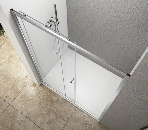 Zuhanyajtó, Aqualine Ugga zuhanyajtó 110x185 cm, átlátszó üveggel ATS110