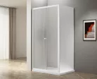 Zuhanykabin, Aqualine Ugga zuhanykabin 100x80 cm, brick üveggel, fehér AWS100-01