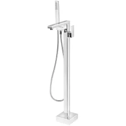   Kádtöltő csaptelep, Sapho Cubemix szabadonálló kádtöltő csaptelep, króm CM021