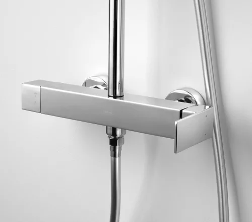 Zuhanyszett, Sapho Cubemix zuhanyoszlop csapteleppel, króm CM139