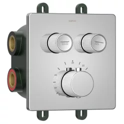   Falba süllyesztett csaptelep, Sapho Smartselect termosztatikus, 2 irányú, króm RP042