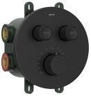 Falba süllyesztett csaptelep, Sapho Smartselect termosztatikus, 2 irányú, matt fekete RP032B