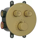 Falba süllyesztett csaptelep, Sapho Smartselect termosztatikus, 2 irányú, matt arany RP032GB