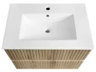 Alsó szekrény, Aqualine Paneda Strip mosdótartó szekrény, 69,5x55x45,2cm, emporio tölgy PN370