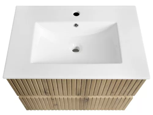 Alsó szekrény, Aqualine Paneda Strip mosdótartó szekrény, 69,5x55x45,2cm, emporio tölgy PN370