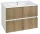 Alsó szekrény, Aqualine Paneda Strip mosdótartó szekrény, 74,5x55x45,2cm, emporio tölgy PN375
