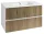 Alsó szekrény, Aqualine Paneda Strip mosdótartó szekrény, 89,5x55x45,2cm, emporio tölgy PN390