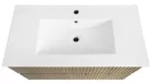 Alsó szekrény, Aqualine Paneda Strip mosdótartó szekrény, 89,5x55x45,2cm, emporio tölgy PN390