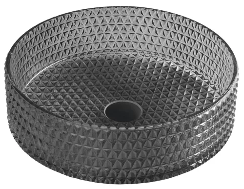 Mosdó, Sapho Beauty Maragua üvegmosdó 39,5 cm fekete TY214