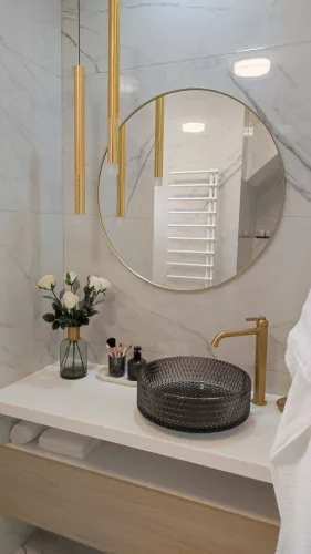 Mosdó, Sapho Beauty Maragua üvegmosdó 39,5 cm fekete TY214