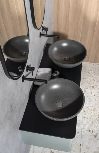 Mosdó, Sapho Turf beton mosdó 44 cm szürke gránit AR436
