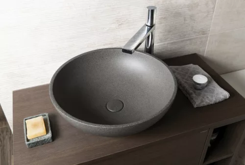 Mosdó, Sapho Turf beton mosdó 44 cm szürke gránit AR436