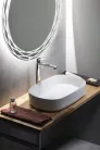 Mosdó, Sapho Infinity Oval kerámia mosdó 55x36 cm 10NF65055
