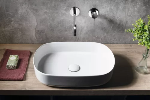 Mosdó, Sapho Infinity Oval kerámia mosdó 55x36 cm 10NF65055