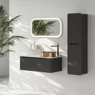 Mosdópult, Sapho Kerala rockstone pult 82x1,2x48,5 cm matt fehér KR080-0101