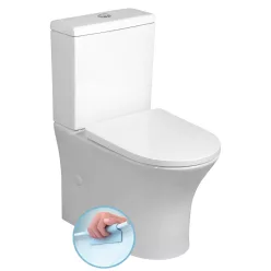   WC, Sapho Bruckner Leon rimless, monoblokkos wc, fehér 201.437.4