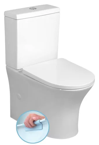 WC, Sapho Bruckner Leon rimless, monoblokkos wc, fehér 201.437.4
