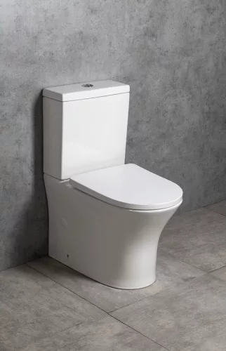 WC, Sapho Bruckner Leon rimless, monoblokkos wc, fehér 201.437.4