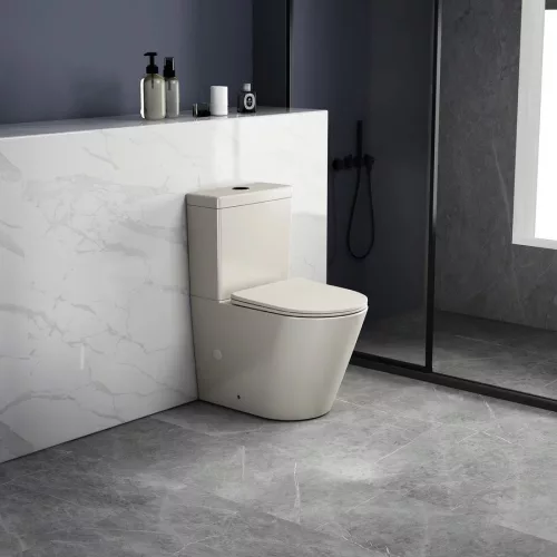 WC, Sapho Paco rimless, monoblokkos wc, elefántcsont PC1012WRBE
