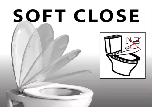 WC tető, Sapho Paco slim, soft-close wc ülőke PCS1012BE