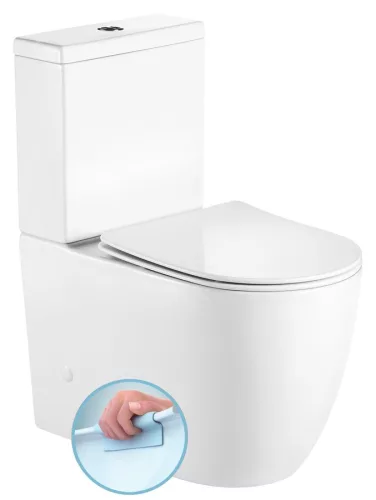 WC, Sapho Infinity rimless, monoblokkos wc, fehér PC105WR