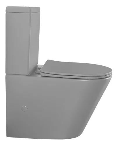 WC, Sapho Paco rimless, monoblokkos wc, matt szürke PC1012WRGR