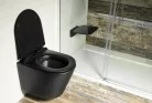 WC, Sapho Paco rimless, fali wc, fekete PZ1012WRB