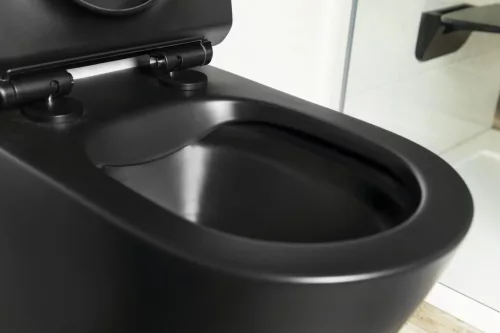 WC, Sapho Paco rimless, fali wc, fekete PZ1012WRB