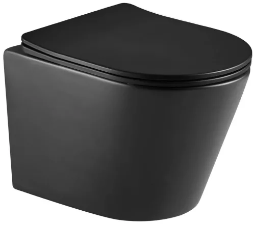 WC, Sapho Paco rimless, fali wc, fekete PZ1012WRB