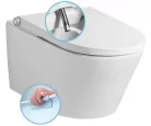 WC, Sapho Veen fali wc integrált bidé funkcióval 37x59,3cm VE421