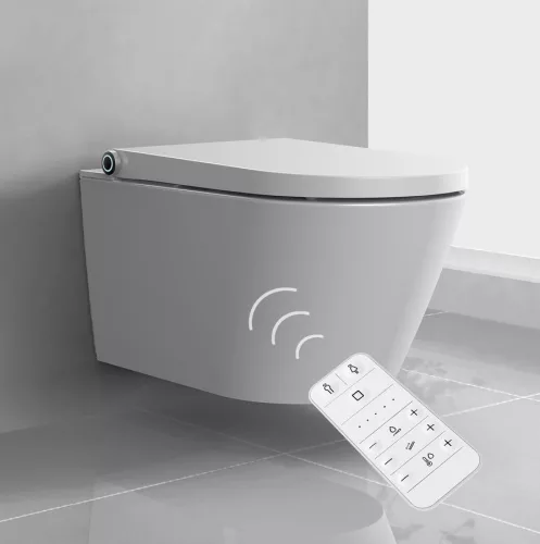 WC, Sapho Veen fali wc integrált bidé funkcióval 37x59,3cm VE421