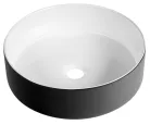 Mosdó, Sapho Fiastra kerámia mosdó, fekete 40 cm FT801B