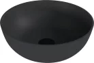 Mosdó, Sapho Banera Round öntött márvány mosdó 39 cm, matt antracit 14337.51
