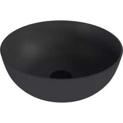   Mosdó, Sapho Banera Round öntött márvány mosdó 39 cm, matt antracit 14337.51